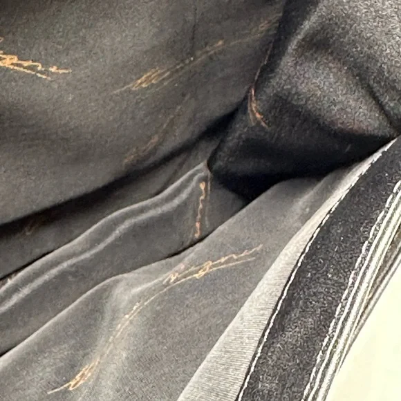 Etienne AIGNER Vintage Genuine Soft Buttery Leather Woven Crossbody Black Bag - Picture 16 of 16